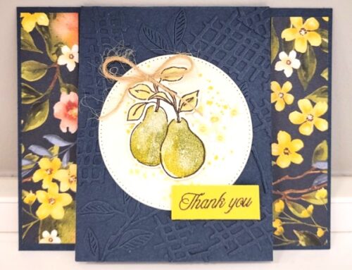 Facebook Live-“Perfectly Pears” Fun Fold Card